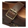 Półbuty Dr. Martens MARY JANE FLOWER Dark Brown Crazy Horse 42391200